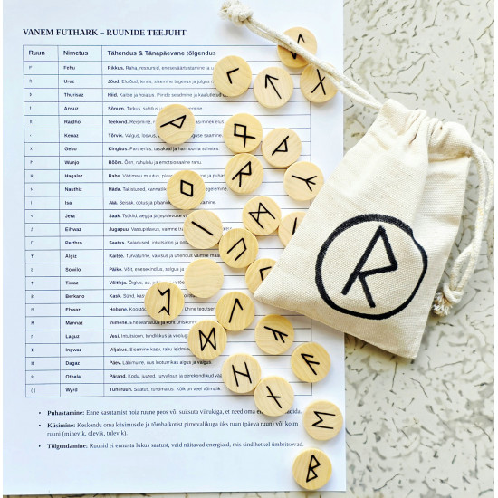 PUIDUST käsitöö ruunikomplekt 